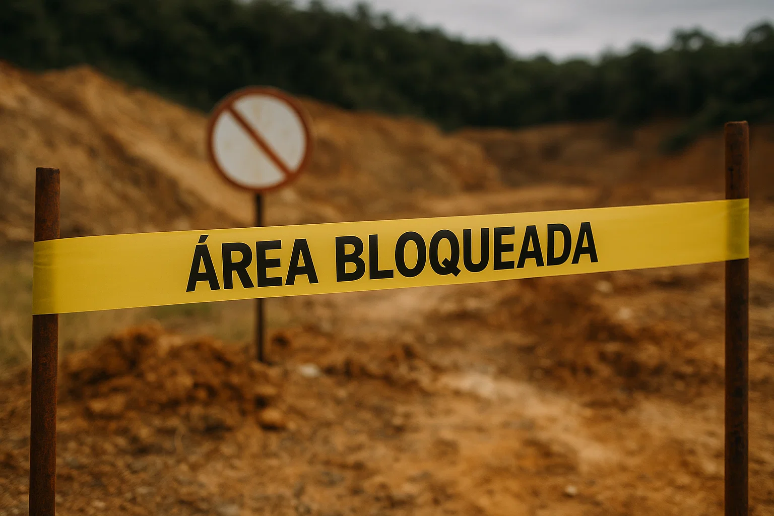 bloqueio de área na ANM